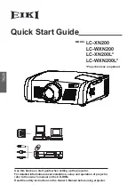 Preview for 4 page of Eiki LC-WXN200 Quick Start Manual