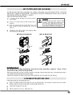 Предварительный просмотр 43 страницы Eiki LC-X5 Owner'S Instruction Manual