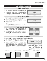 Предварительный просмотр 21 страницы Eiki LC-X60 Owner'S Instruction Manual