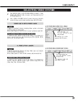 Предварительный просмотр 31 страницы Eiki LC-X60 Owner'S Instruction Manual