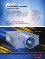 Eiki LC-X7 Brochure & Specs предпросмотр