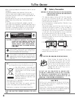 Preview for 4 page of Eiki LC-X80 Owner'S Manual