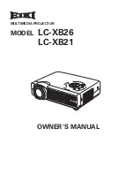 Eiki LC-XB21 Owner'S Manual предпросмотр