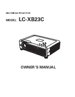 Eiki LC-XB23C Owner'S Manual предпросмотр