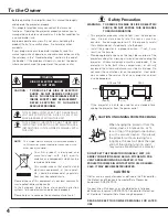 Предварительный просмотр 4 страницы Eiki LC-XB23C Owner'S Manual