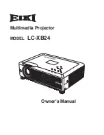 Предварительный просмотр 1 страницы Eiki LC-XB24 Owner'S Manual