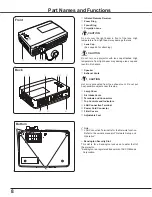 Предварительный просмотр 8 страницы Eiki LC-XB250 Owner'S Manual