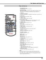 Предварительный просмотр 11 страницы Eiki LC-XB250 Owner'S Manual