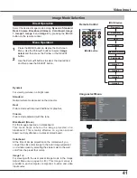 Предварительный просмотр 41 страницы Eiki LC-XB250 Owner'S Manual