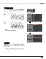 Предварительный просмотр 51 страницы Eiki LC-XB250 Owner'S Manual