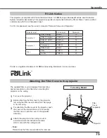 Предварительный просмотр 75 страницы Eiki LC-XB250 Owner'S Manual