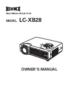 Предварительный просмотр 1 страницы Eiki LC-XB28 Owner'S Manual