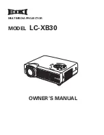 Eiki LC-XB30 Owner'S Manual preview