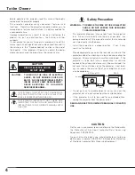 Preview for 4 page of Eiki LC-XB30 Owner'S Manual