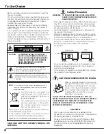 Предварительный просмотр 4 страницы Eiki LC-XB40 Owner'S Manual