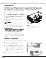 Предварительный просмотр 52 страницы Eiki LC-XB40 Owner'S Manual