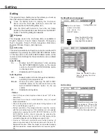 Предварительный просмотр 47 страницы Eiki LC-XB42N Owner'S Manual