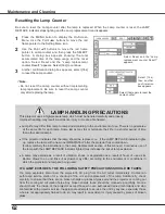 Предварительный просмотр 62 страницы Eiki LC-XB42N Owner'S Manual