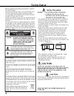 Предварительный просмотр 4 страницы Eiki LC-XBL21 Owner'S Manual