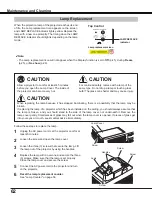 Предварительный просмотр 62 страницы Eiki LC-XBL21 Owner'S Manual