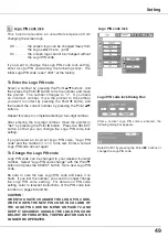 Предварительный просмотр 49 страницы Eiki LC-XD25U Owner'S Manual