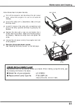 Предварительный просмотр 61 страницы Eiki LC-XD25U Owner'S Manual