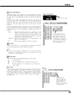 Предварительный просмотр 41 страницы Eiki LC-XE10 Owner'S Instruction Manual