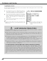 Предварительный просмотр 46 страницы Eiki LC-XE10 Owner'S Instruction Manual