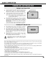 Предварительный просмотр 19 страницы Eiki LC-XG100 Owner'S Instruction Manual