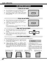 Предварительный просмотр 20 страницы Eiki LC-XG100 Owner'S Instruction Manual