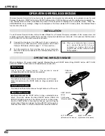 Предварительный просмотр 40 страницы Eiki LC-XG100 Owner'S Instruction Manual