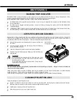 Предварительный просмотр 41 страницы Eiki LC-XG100 Owner'S Instruction Manual