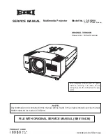 Eiki LC-XG200 Service Manual preview