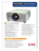 Preview for 1 page of Eiki LC-XG300 Features & Specifications