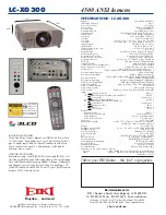 Preview for 2 page of Eiki LC-XG300 Features & Specifications