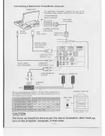 Предварительный просмотр 14 страницы Eiki LC-XGA970U Owner'S Instruction Manual