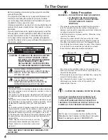 Предварительный просмотр 4 страницы Eiki LC-XL100A Owner'S Manual