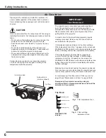 Предварительный просмотр 6 страницы Eiki LC-XL100A Owner'S Manual