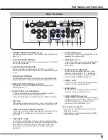 Preview for 11 page of Eiki LC-XL100A Owner'S Manual