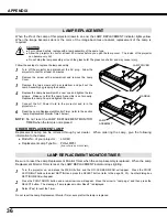 Preview for 36 page of Eiki LC-XM1 Owner'S Manual