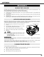 Preview for 37 page of Eiki LC-XM2 Owner'S Manual