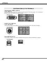 Preview for 42 page of Eiki LC-XM2 Owner'S Manual