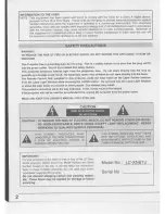 Предварительный просмотр 2 страницы Eiki LC-XNB1U Owner'S Instruction Manual