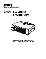 Eiki LC-XNB3 Owner'S Manual предпросмотр