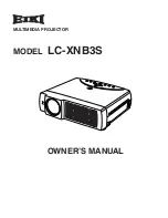 Предварительный просмотр 1 страницы Eiki LC-XNB3S Owner'S Manual