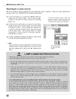 Предварительный просмотр 62 страницы Eiki LC-XS25 Owner'S Manual