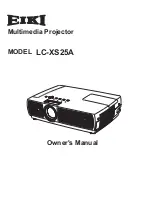 Eiki LC-XS25A Owner'S Manual preview