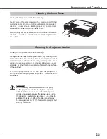 Предварительный просмотр 63 страницы Eiki LC-XS25A Owner'S Manual