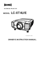 Eiki LC-XT4 Owner'S Instruction Manual preview