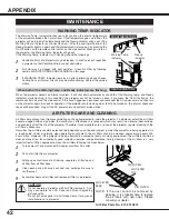 Preview for 42 page of Eiki LC-XT4 Owner'S Instruction Manual